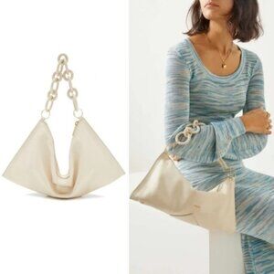 ✨ NEW Cult Gaia Mini Hera Ring Leather Shoulder Bag in Cream